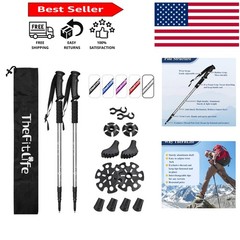 Telescopic Hiking Poles – Ultralight, Anti-Shock, Perfect for Travel – 2 Sticks
