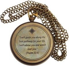Brass Compass in Wooden & Leather Case – 2025 Graduation Gift for Him, Colleg…