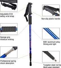 Adjustable Hiking and Walking Poles – Ergonomic Design with Carry Bag Included