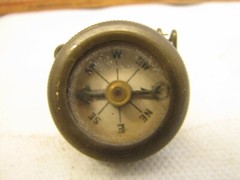 Marbles Gladstone Compass Lapel Pin Hunting Hiking Orienteering Geocaching