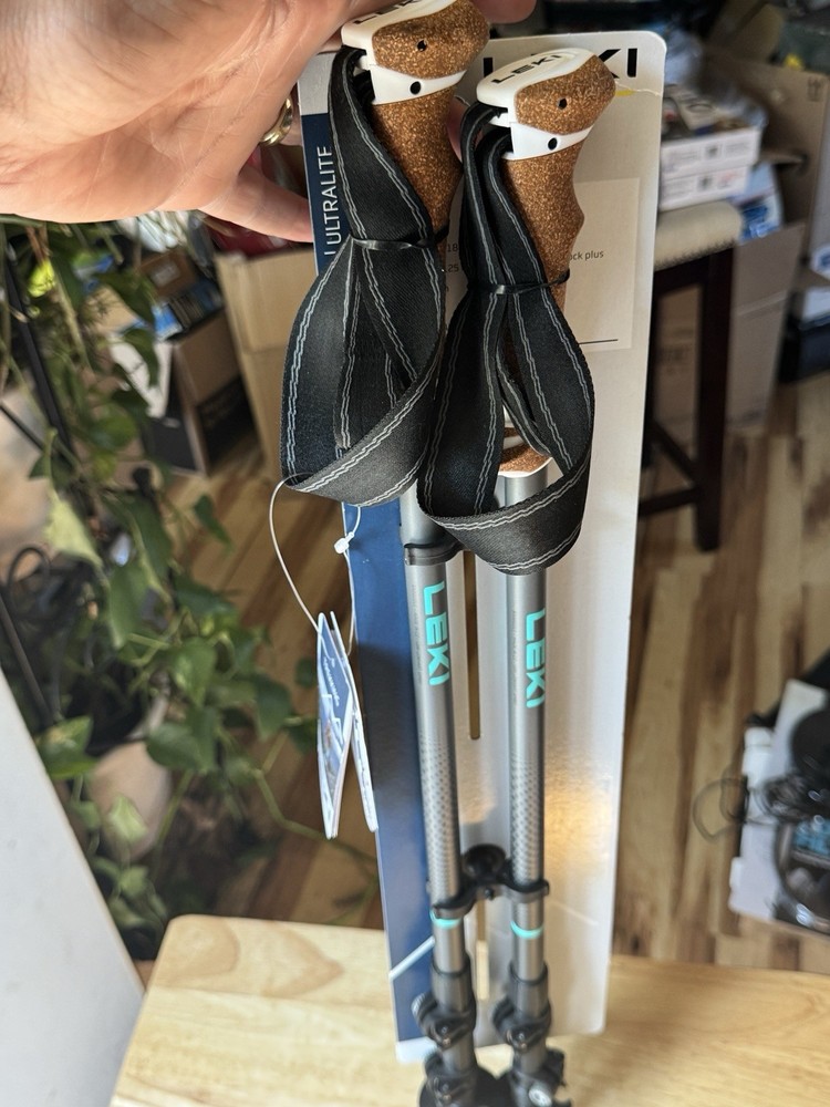 Leki Ultra Lite Lhasa Trekking Poles Aluminum 90-125cm New
