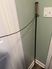LL Bean fold up hiking trekking pole + case