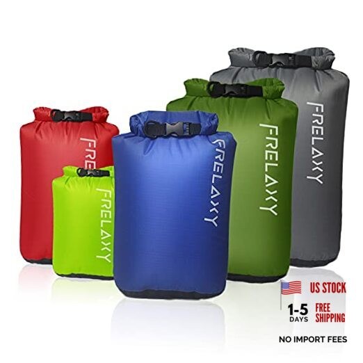 Dry Bag 3-Pack/5-Pack, Ultralight Dry Sack, Outdoor 5 Pack – Assorted Colors
