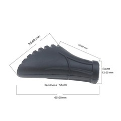 4pcs Nordic walking pads asphalt rubber buffer pads Nordic walking sticks Trek…
