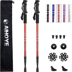 Hiking Trekking Poles, 2 Pack Collapsible, Lightweight, anti Shock, Walking Stic