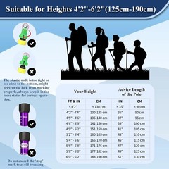 Ultralight Nordic Walking Trekking Poles – Quick Lock & Anti-Shock System, 51…