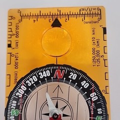 Compass Orienteering Map Reading Navigation Backpacking Hiking Clear Scaled