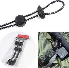 2Pcs Black Backpack Hiking Pole Ropes Adjustable Elastic Rope Lanyard Fixing …