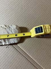 Handmade Twisted Wood Stick Brown White Stone Wall Hanger or Display