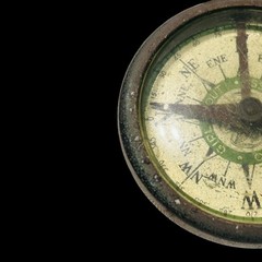“GIRL SCOUT” Official Compass” – White Green Face
