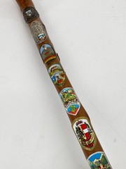 * 4 x WALKING STICK WALKING STICK ALPINE HIKING VINTAGE GERMANY AUSTRIA