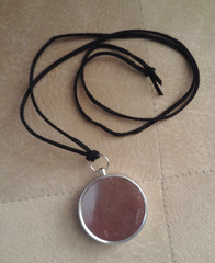 Map Scale Compass Leather Necklace Pocket Outdoor Hike Guide Survival Navigation