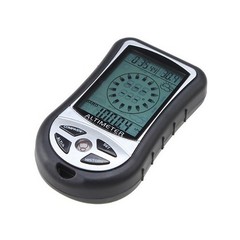 8 in 1 Outdoor Hiking Hunting Digital Compass Altimeter Barometer Thermometer B
