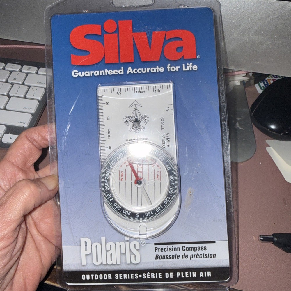Silva Polaris Precision Compass Outdoor Hiking Navigation Liquid Filled New