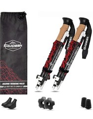 EQUIPEAK Hiking Foldable Trekking Poles Lightweight & Adjustable – Quick Lock