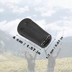 8 Pcs Rubber Trekking Pole Tips Replacement Protectors, 11Mm Hole Diameter Walki