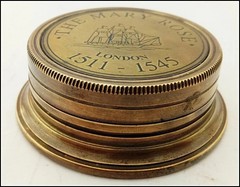 Brass Mary Rose Antique Sundial Compass Vintage Designer Gift Nautical Compass