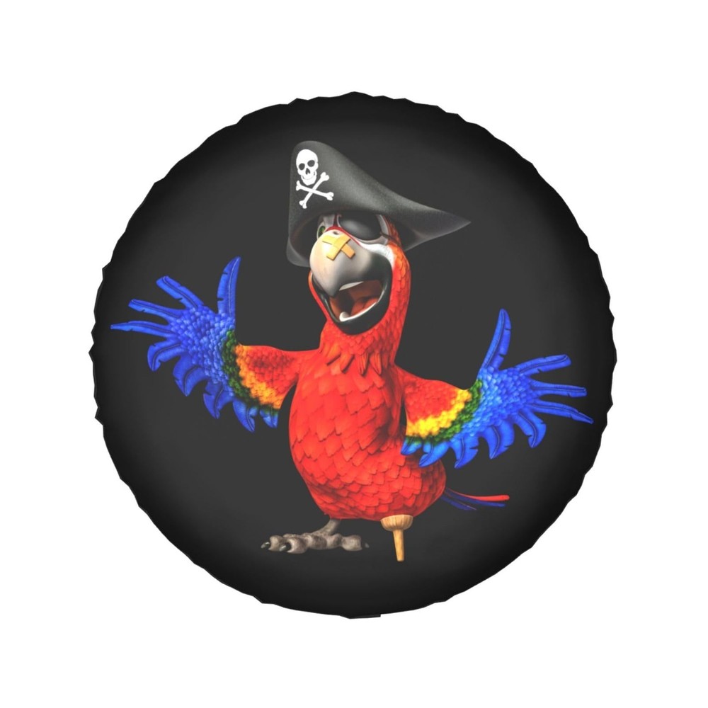Parrot Pirate Spare Tire Cover Waterproof Sun Protection Fit for Trailers, Rv…
