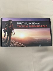 Multi-Functional Adjustable Magnesium Trekking Pole, 5 Segments, Camouflage Bag
