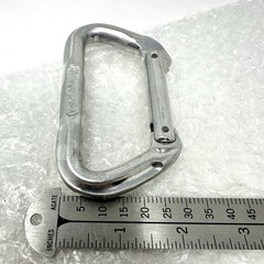 Omega USA Carabiner Metal D Ring 31kN Silver Oval Climbing Rescue Gear (LOT x2)