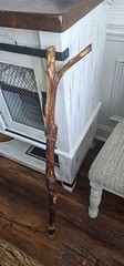 Handmade 37″ Wood Walking Hiking Stick Cane