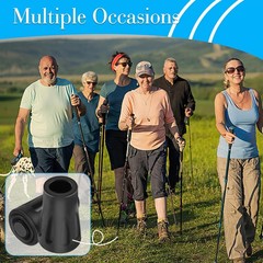 Nordic Walking Poles Rubber Bumpers 4 Pack, Rubber Bumpers for Hiking Poles, Wall…