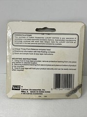 Three-Point Compass Free Floating Stick On 1990 Luxury Edition NOS