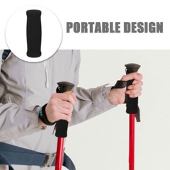2 Pcs Cane Handle Grips Foam Replacement Walking Aid Cover Man