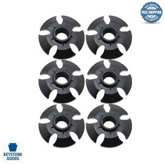 6 Pack Rubber Trekking Pole Mud Snow Baskets for Ski & Hiking Poles