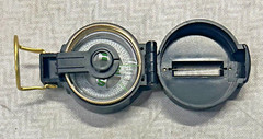 Vintage Lensatic Compass Engineer Nautical UST Logo Nice