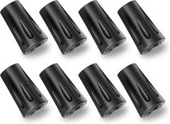 8 Pcs Universal Anti-Slip Trekking Pole Tips for Hiking & Walking Sticks