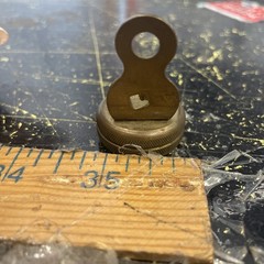 Vintage 1940/50’s Marbles Brass Pin-on Compass Gladstone Mich U S A – WORKS
