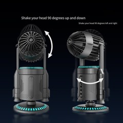 Vibrant Color Dual Drive Spray System Fan for Home and Office Aesthetics