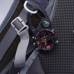 Luminous Climbing Watch with and Carabiner Hook for Outdoor Activities