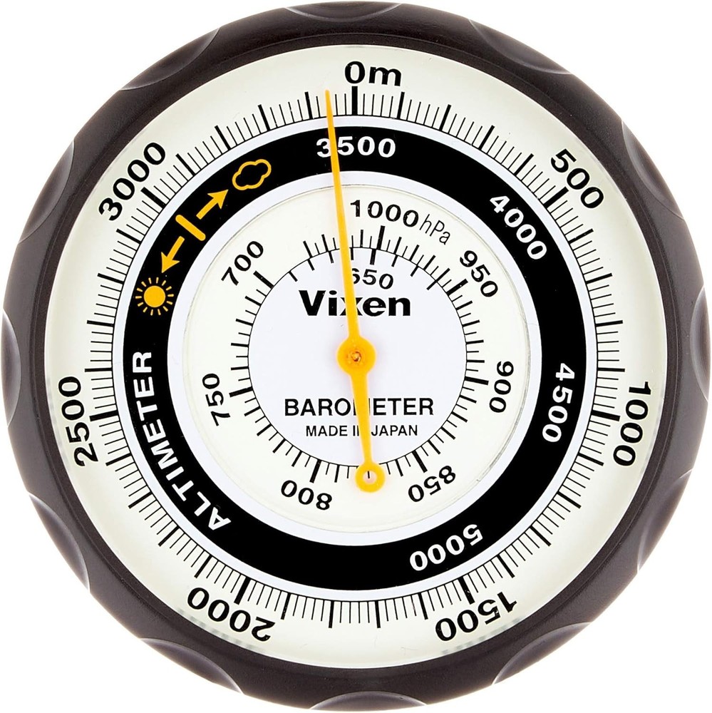 Vixen 46811 Black Altimeter Analog Barometer Attached Black new free shipping