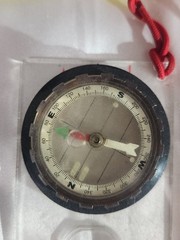 Map Pocket Compass & Ruler & Lanyard for Survival Kits