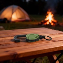 Retractable Keychain with 60cm Steel Cable Great for Keeping Keys Within Reach