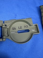 Cammenga Model 27 US Military Phosphorescent Lensatic Compass W Pouch 6/12/1977