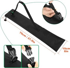 Lightweight Trekking Pole Storage Bag with Drawstring Closure – Black, 27.5 Inch