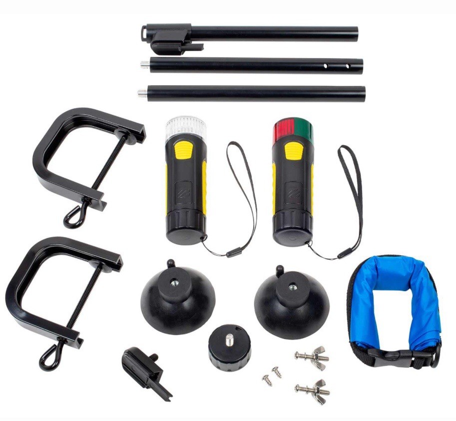 Portable LED Bi-color Navigation Light Kit- Deck Mount Water Resistant Light Kit