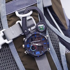 Nighttime Hiking Carabiner Hook Camping Watch Ideal For Outdoor Enthusiasts
