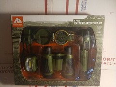 NEW Ozark Trail 5 Piece Outdoor Adventure Set Binoculars Compass Flashlight more