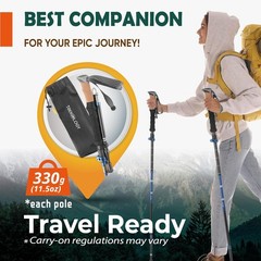 Trek-Z Ergonomic Folding Trekking Poles – Compact and Durable for Adventurers