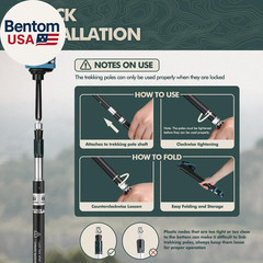 Hiking Stick,1Pc Trekking Pole Collapsible Hiking Pole,Lightweight Folding Adjus