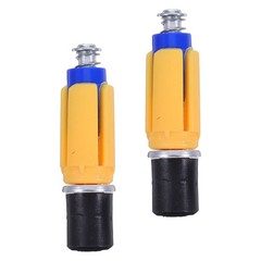 2 Pcs Walking Stick Accessories Hiking Tip Expansion Tube Cane Fitting Trekking