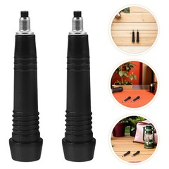 4Pcs Black Carbon Steel Walking Stick Tip Replacement for Hiking Snow Ice Trails