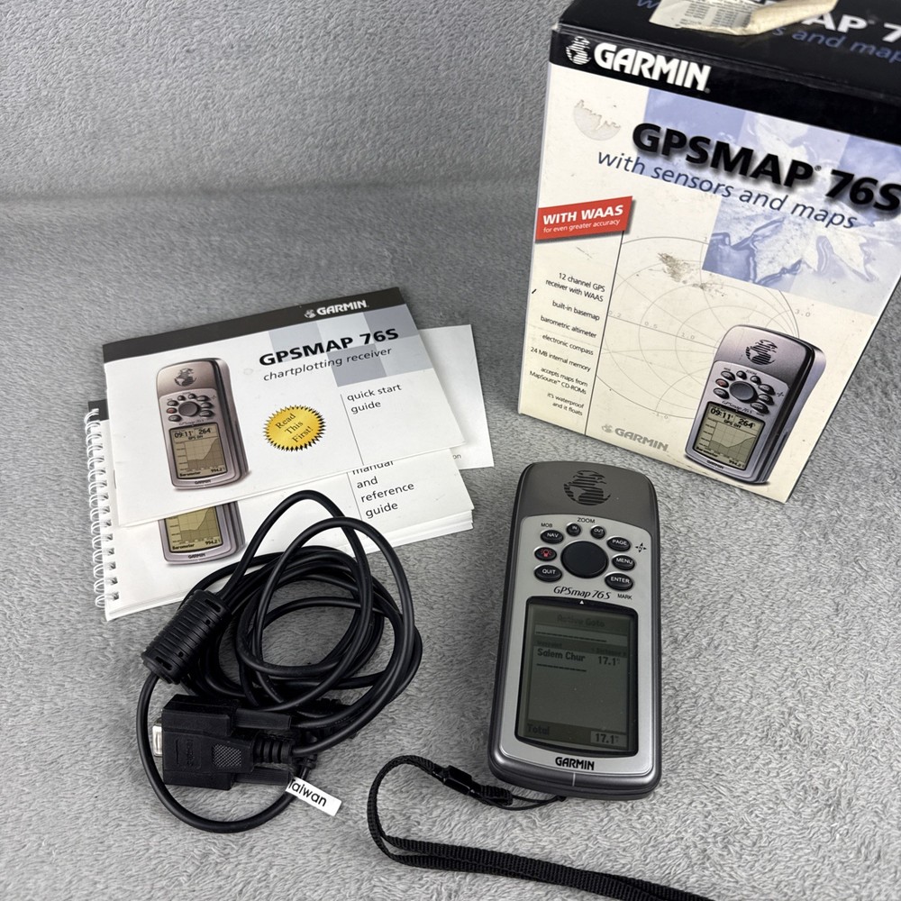 Garmin GPSMAP 76S Waterproof Handheld Map Navigator Compass Float W/ Box