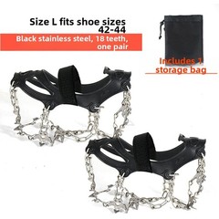 Stainless Steel 18 Spike Ice Crampons for Outdoor Snow Hiking and Climbing