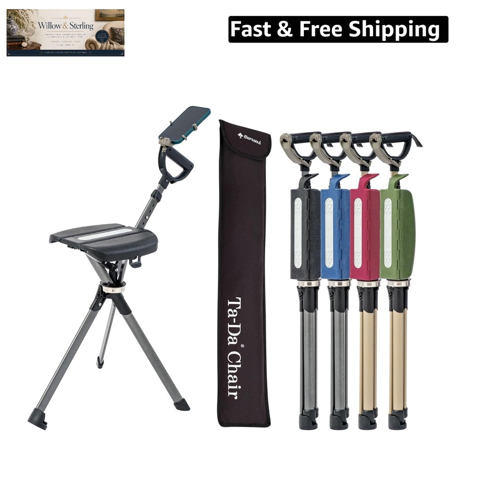 Ta-Da Chair Series 2 PRO, Portable Trekking Hiking Pole, Folding Walking Stic…