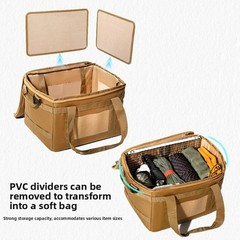 Waterproof 25L Outdoor Storage Bag Collapsible Design with Removable PVC Panels